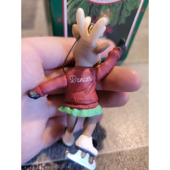 Hallmark reindeer Champs dancer 1987 ornament Xmas decor - Picture 4 of 4